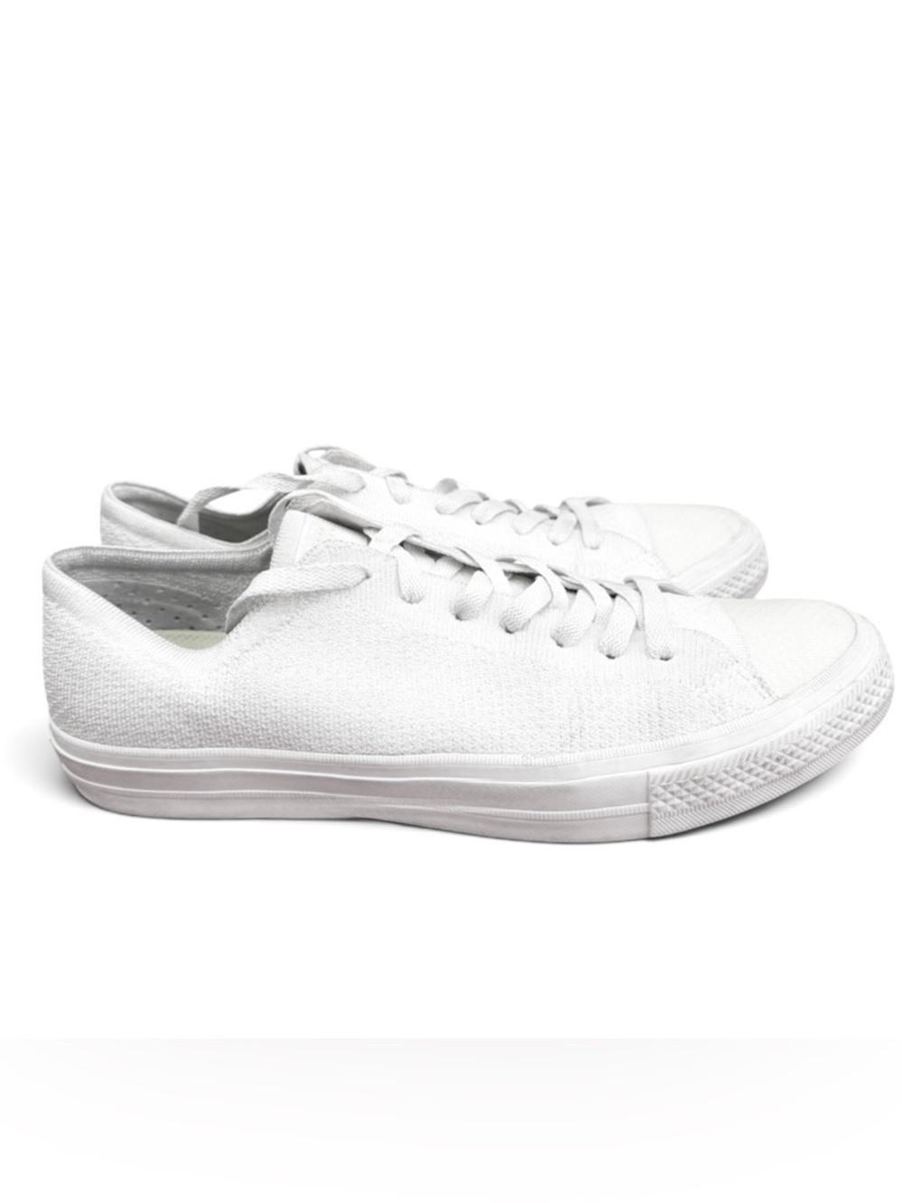 Converse All Star Knit Low Top Sneakers Off White Mens‎ 9.5 Womens 11.5 - Picture 4 of 6